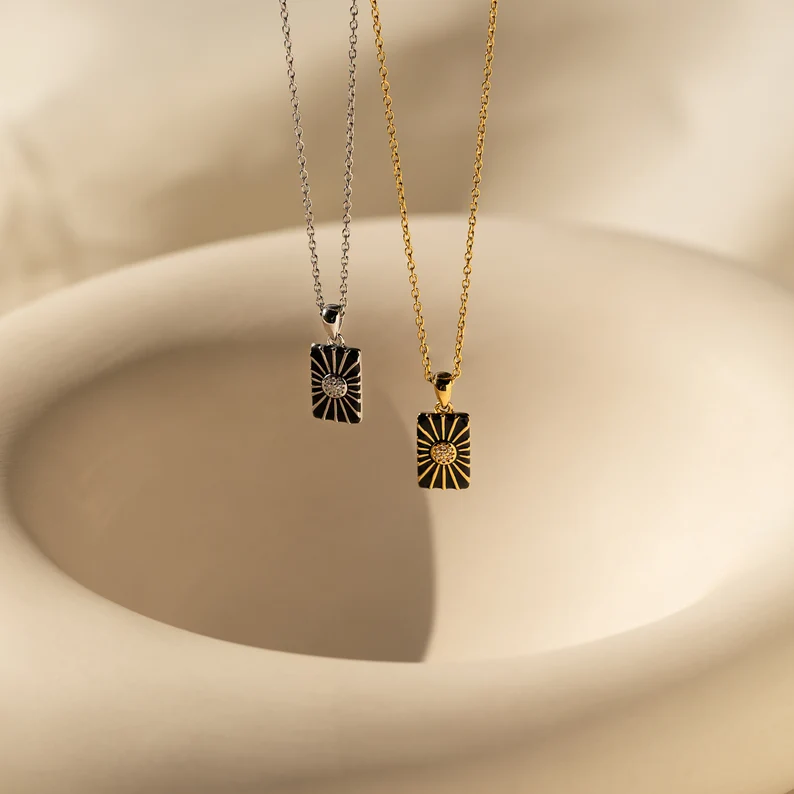 Black Layered Necklace
