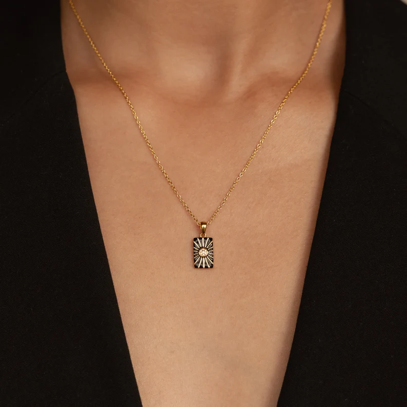 Black Layered Necklace