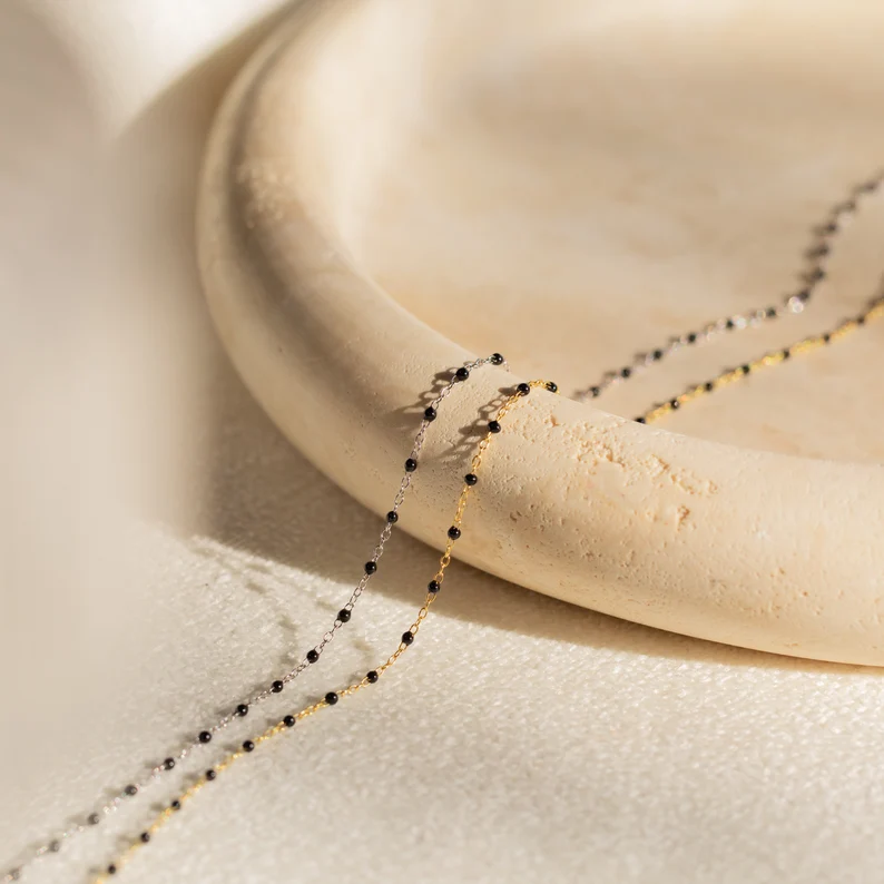 Black Layered Necklace