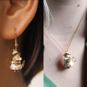 Mouse In My Teapot Earrings Set