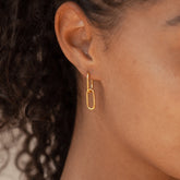 Dangle Link Earrings