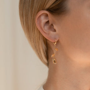 Dangling Rose Earrings