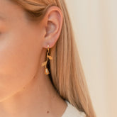 Dangling Rose Earrings
