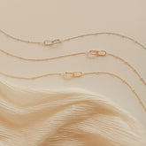 Linked Pendant Necklace by Caitlyn Minimalist