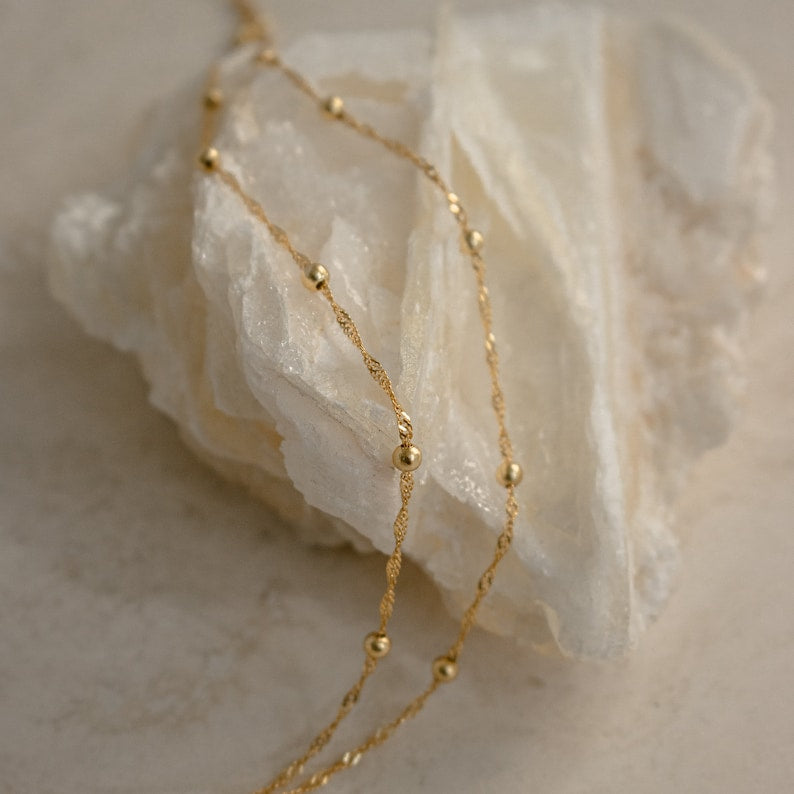 Duo Bead Chain Bracelet