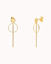 Bar and hoop earrings