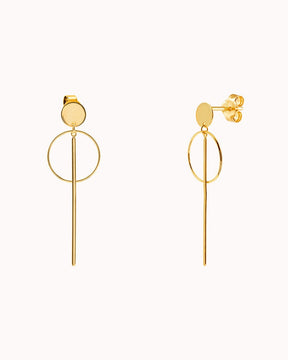 Bar and hoop earrings