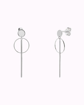 Bar and hoop earrings