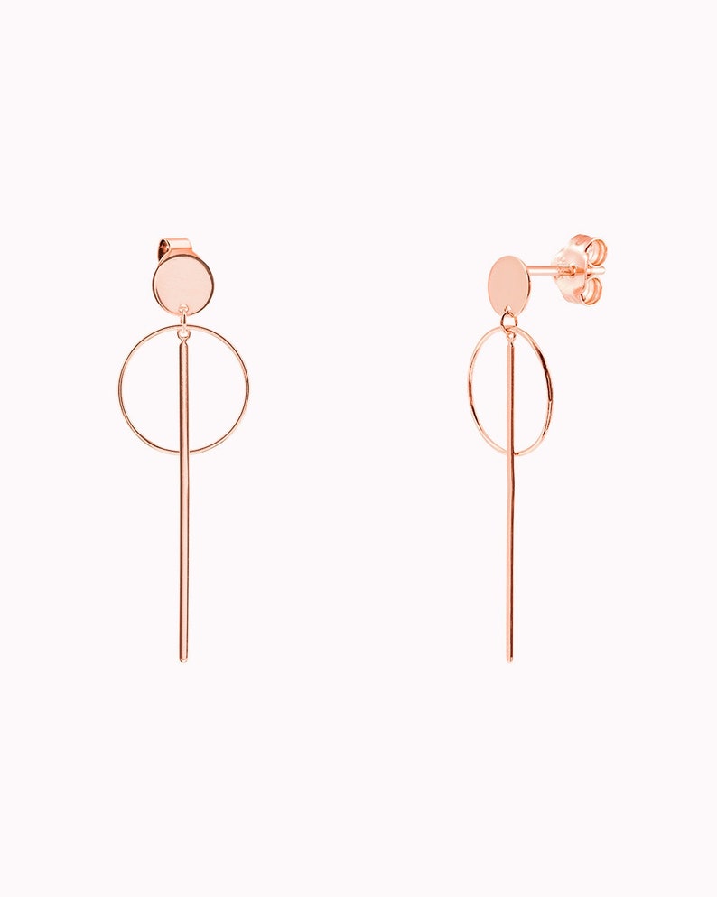 Bar and hoop earrings