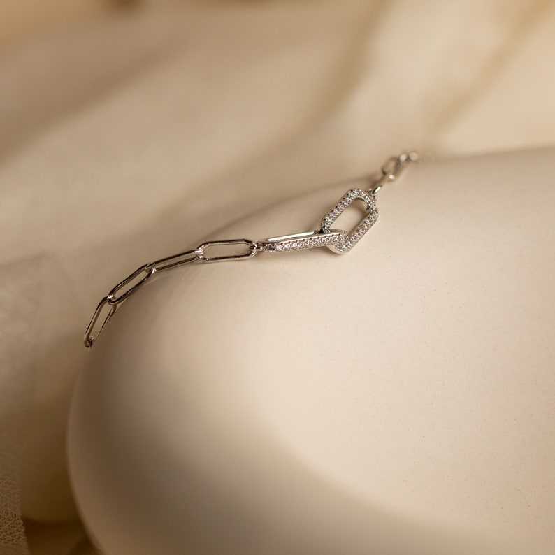 Pave Diamond Linked Bracelet