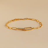 Pave Diamond Linked Bracelet