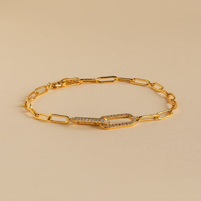 Pave Diamond Linked Bracelet
