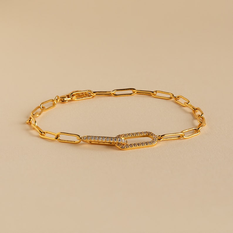 Pave Diamond Linked Bracelet