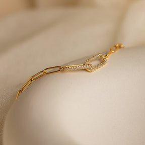 Pave Diamond Linked Bracelet