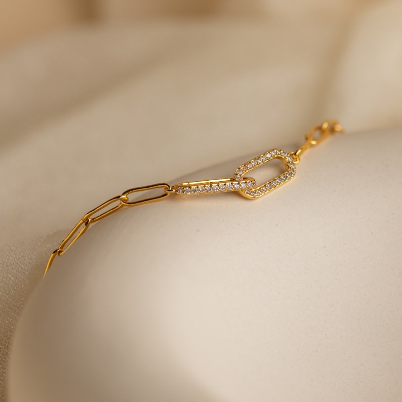 Pave Diamond Linked Bracelet