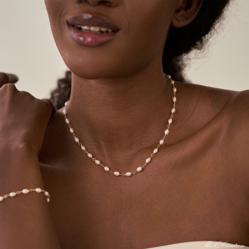 Delicate Multiple Pearl Necklace