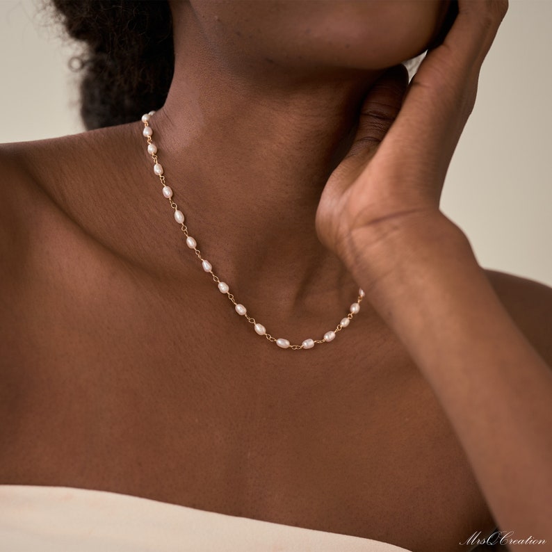Delicate Multiple Pearl Necklace
