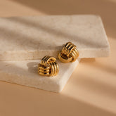 Bold Knot Stud Earrings