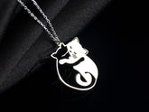 Hugging Cats Necklace
