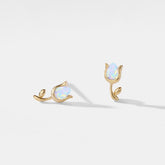 PERIMADE Tiny Opal Tulip Stud Earrings
