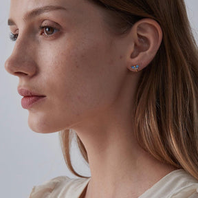 PERIMADE Dainty Dragonfly Stud Earrings