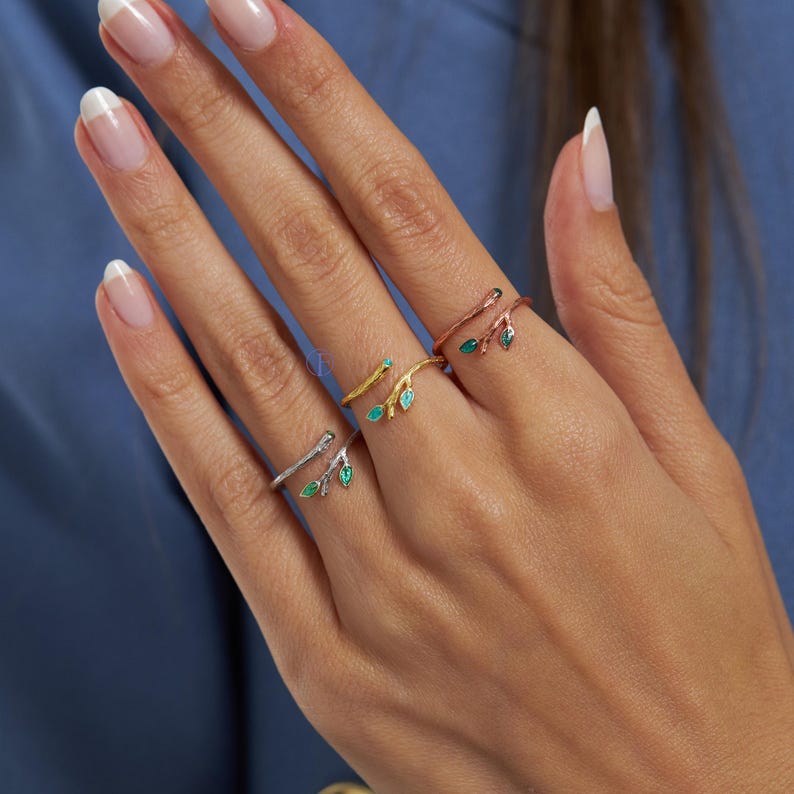 Handmade Jewelry Olive Tree Rings