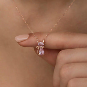 Birthday month Gift Cat Lover Necklace