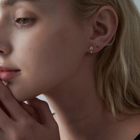 PERIMADE Tiny Opal Tulip Stud Earrings