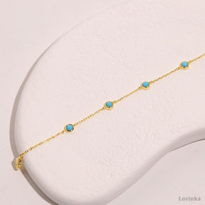 Gold Turquoise Bracelet