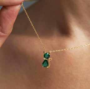 Birthday month Gift Cat Lover Necklace