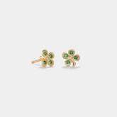 PERIMADE Four Leaf Clover Stud Earrings