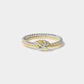 PERIMADE Two-Tone Rope Knot Ring