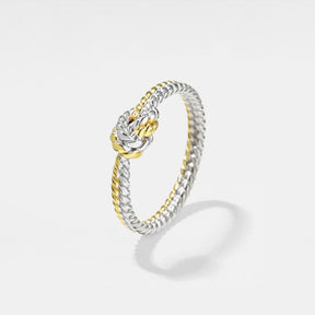 PERIMADE Two-Tone Rope Knot Ring