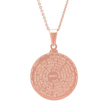 Stainless Steel Lord's and Serenity Prayer Pendant for Women